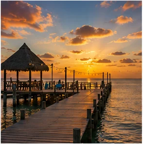 Pier at sunset